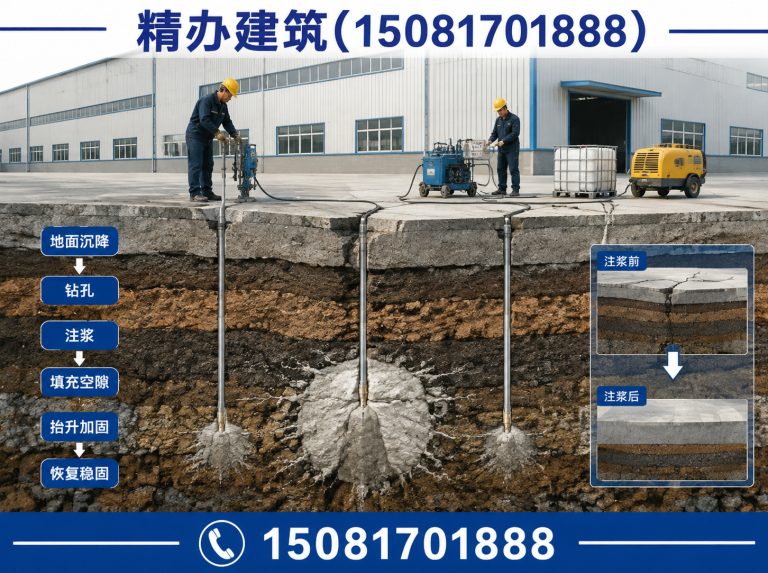 邯郸厂房地面下沉注浆展示图